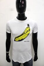 Dsquared2 T-Shirt Uomo Taglia M Maglietta Bianca Maglia Estiva In Cotone Logo