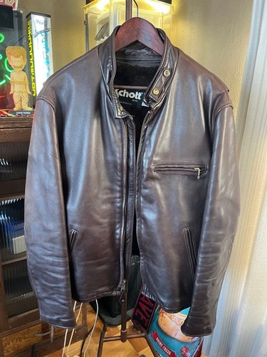 Giacca pelle schott 641 - pelle,
