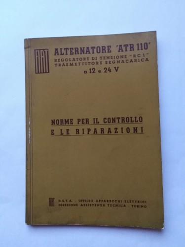 Fiat alternatore atr 110 - alternatore,