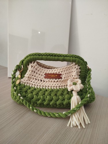 Borsa uncinetto fatta mano - borsa, a