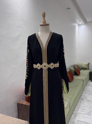 Black jasmin kaftan - black,