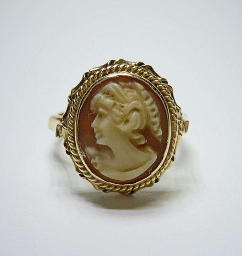 Anello antico oro 750 con - anello, in
