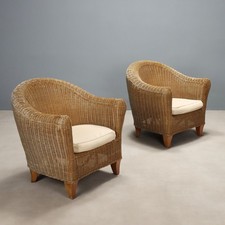 Poltrone vintage vimini - vimini, con