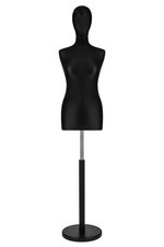 Busto donna nero manichino - busto,