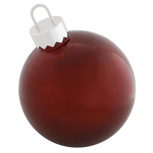 Natale sfera vetro con - 2x,