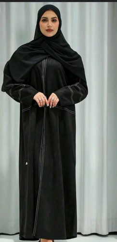 Abaya invernale scamosciato