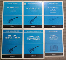 LOTTO 6x BERBEN SPARTITI di Studio, teoria, metodo e tecnica della chitarra