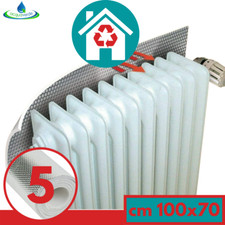 SET 5 PANNELLI TERMORIFLETTENTI PER CALORIFERI TERMOSIFONI cm 100x70 CON NASTRO