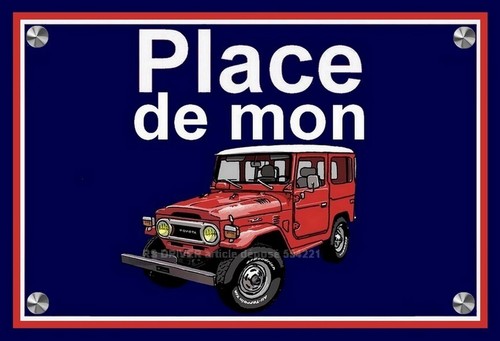 Plaque place mon toyota - ",