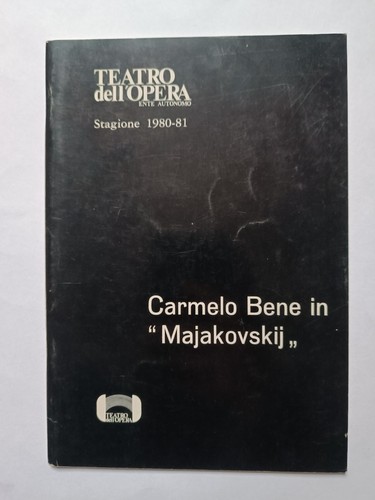 Carmelo bene majakovskij - in, "majakovskij"