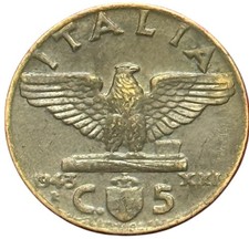 5 CENTESIMI 1943 - AQUILA
