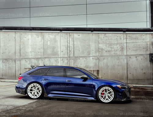 Gonne laterali audi rs6 fibra - gonne,