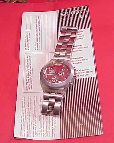 Swatch 42mm irony diaphane - swatch,