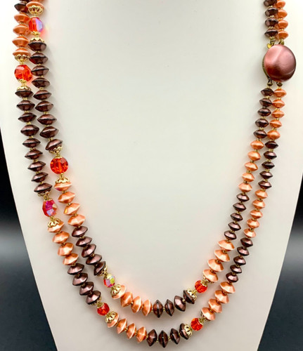 Collana vintage anni - , doppio