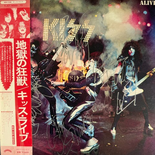Coa autograph kiss alive - autograph, vinyl
