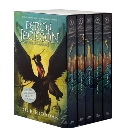 Cofanetto percy jackson - jackson, and