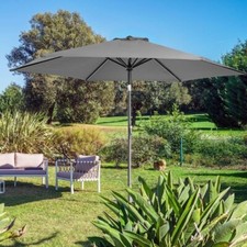 ombrellone da Esterno 2m X 3m Colore Panna Con Base.