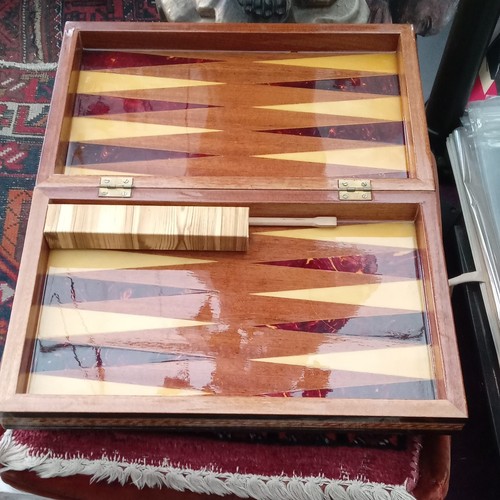 Backgammon legno intarsiato - backgammon,