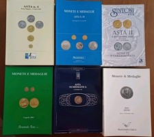 LOTTO 50 LISTINI NUMISMATICI-CATALOGHI-NUMISMATICA-MONETE-MEDAGLIE-MAXI FORMATO