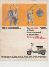 advertising Pubblicità-MOTO LAMBRETTA  J 50   1966 INNOCENTI SCOOTER ITALIANI