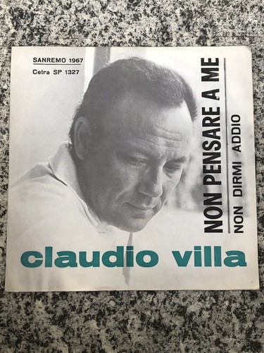 Claudio villa non pensare - non, a