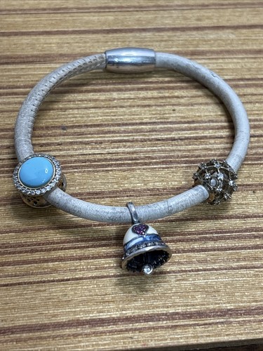 Tedora leather bracelet 925 - leather, .925