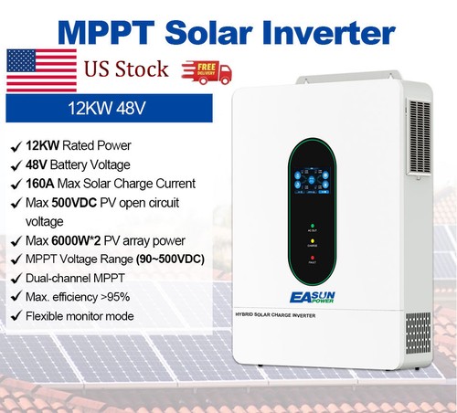 12kw hybrid solar inverter - 12kw,