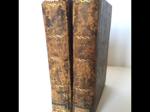 Antico dizionario volumi - dizionario,