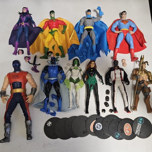 Lotto figurine mcfarlane dc - 10,