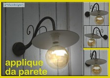 applique da parete esterno a braccio fatto a mano in ferro con protezione 25 cm