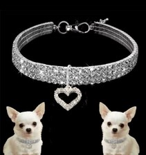 Collare per cani gatti strass 3 color.Regalo Cani.Decorazione con Brillantini.