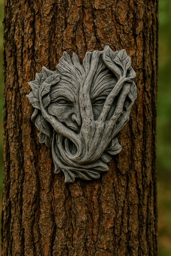 Figura pietra greenman - in,