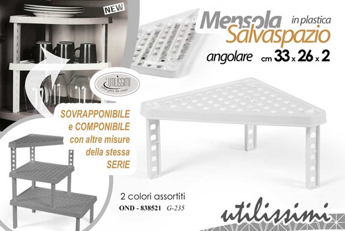 Mensola angolo organizer