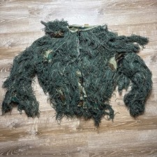 Tuta Ghillie solo top mimetica abbigliamento caccia taglia M/L verde militare foresta