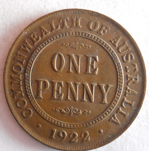 1922 australia penny ottima - australia,