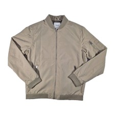 Giacca Bomber Uomo Jack & Jones Taglia L In Beige Impermeabile JJERUSH Bomber