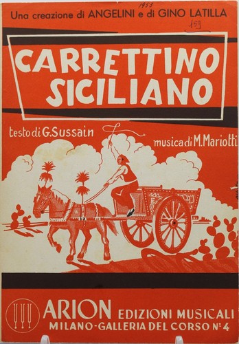 Spartito musicale carrettino - spartito,