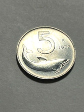 1972 Italy 5 Lire Gem BU