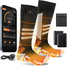 Calze Riscaldanti Uomo & Donna a Batteria 5000/8500Mah Con App, Calzini Elettric