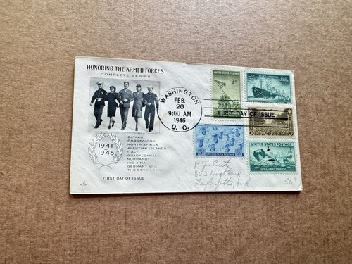 1946 fdc onora le - us, +onora