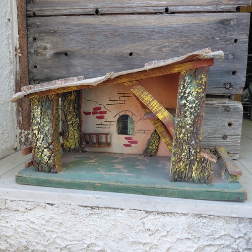 Capanna stalla presepe - presepe, in