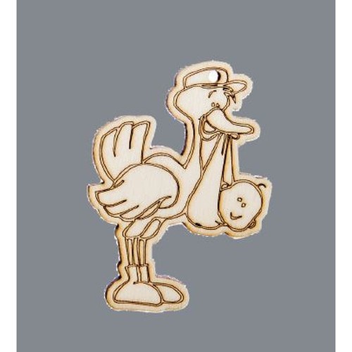 12x cicogna legno - cicogna,
