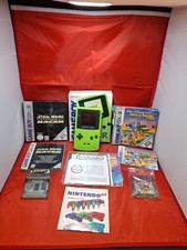 gameboy color verde lime in scatola con giochi + cartuccia con giochi pokemon ecc 