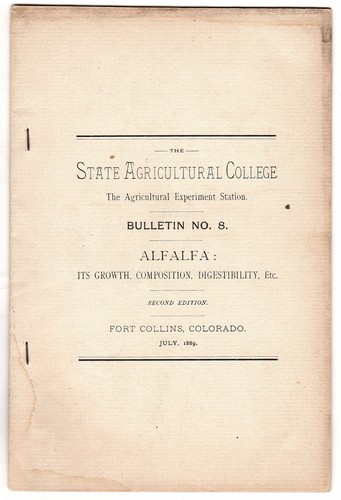Alfalfa bulletin 8 state - no.,