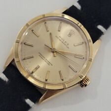 Rolex Oyster Perpetual Ref 1007 34mm anni 60 oro massiccio 18k uomo automatico RA438B