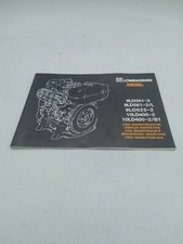 Libretto Manuale Uso Manutenzione Lombardini Diesel Motore Auto Epoca Ricambi