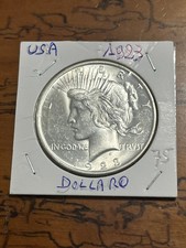 1 Dollaro della Pace  USA 1923 Liberty silver Coin Stati Uniti d'America SPL