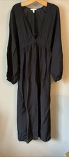 Maxi abito nero scollato H&M -