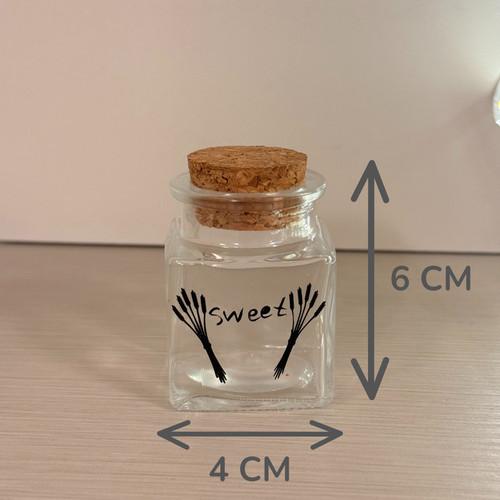 Vasetti vetro 6x4cm con - 4,