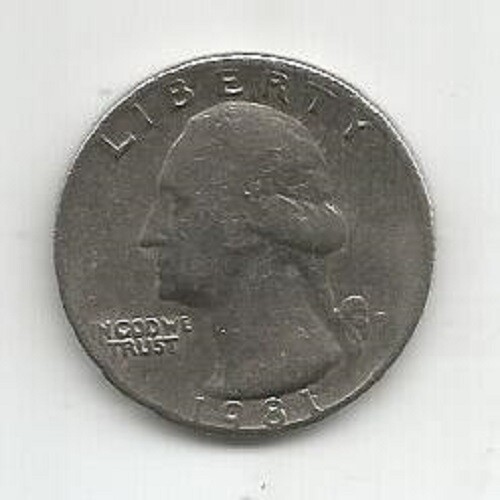 Quarto di dollaro 1981 - u.s.a.,